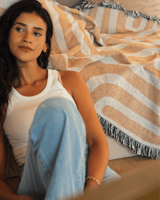 Sunset Orange blanket