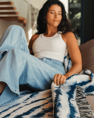 Sunset Orange blanket