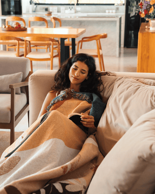 Sunset Orange blanket