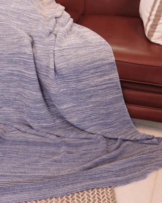 Ombreknit 100% Organic Cotton Knitted Blanket - Tide
