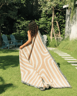 Sunset Orange blanket