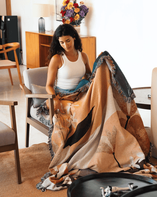 Sunset Orange blanket