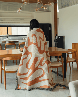 Sunset Orange blanket