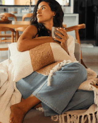DuneKnit Throw Set 100% Organic Cotton