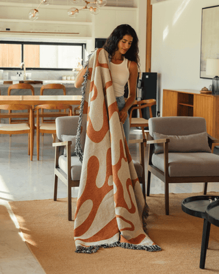 Sunset Orange blanket