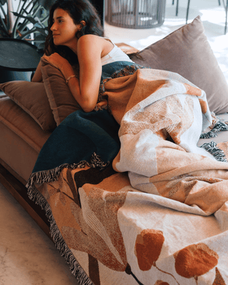 Sunset Orange blanket