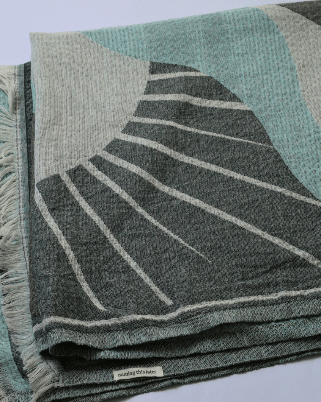 Organic Cotton Turkish Jacquard Towel - Coastal Sage