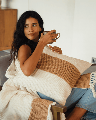 DuneKnit Throw Set 100% Organic Cotton