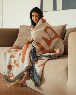 Sunset Orange blanket