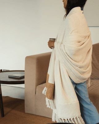 DuneKnit Throw Set 100% Organic Cotton
