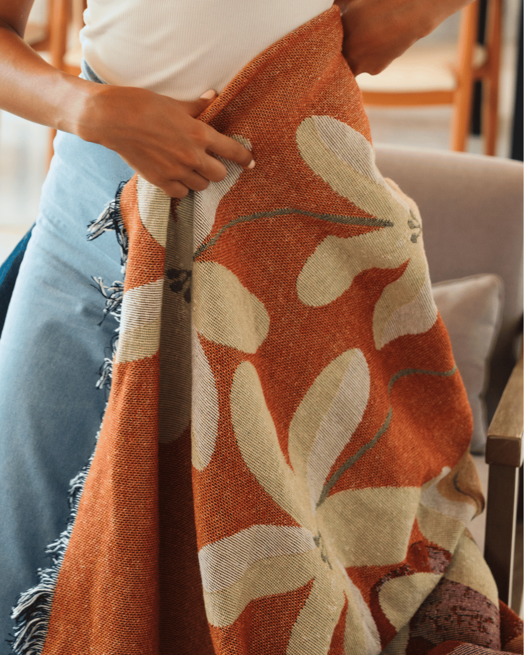 Golden Bloom blanket