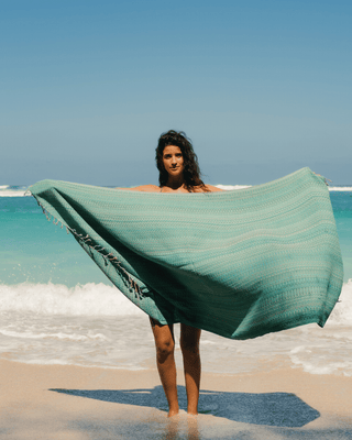 Organic Cotton Turkish Towel Coastal Sage