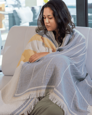 Organic Cotton Turkish Jacquard Towel - Golden Ray
