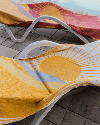 Organic Cotton Turkish Jacquard Towel - Golden Ray
