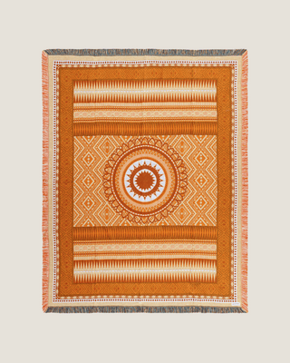 Orange Henna Blanket - naming this later
