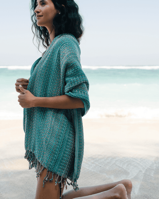 Organic Cotton Turkish Towel Coastal Sage
