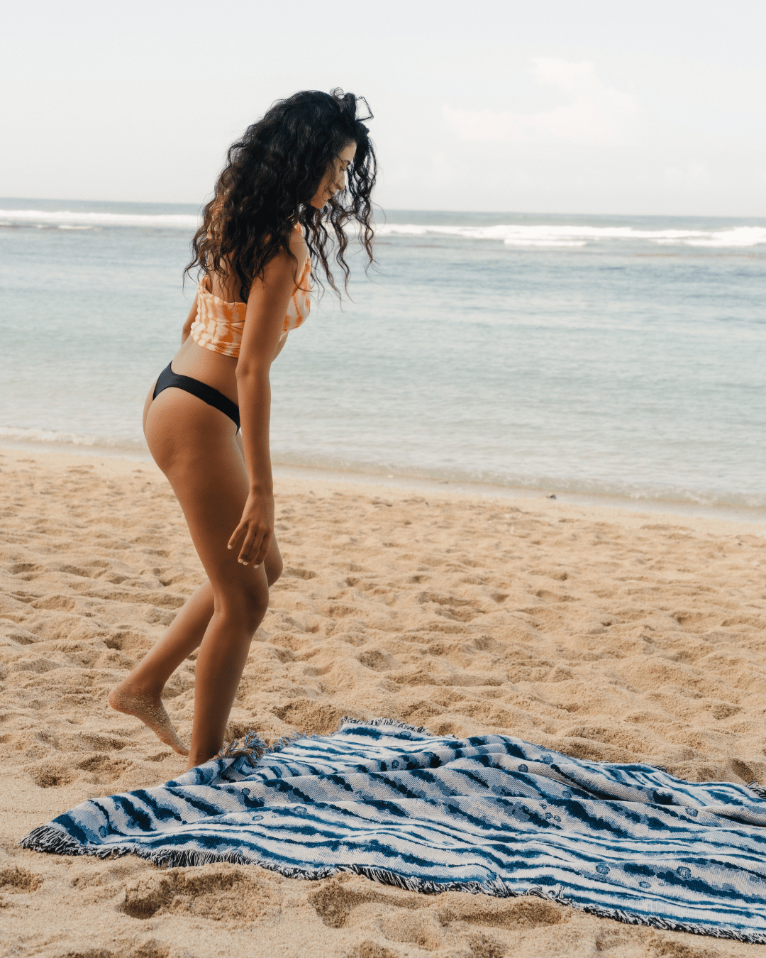 Drift Indigo blanket