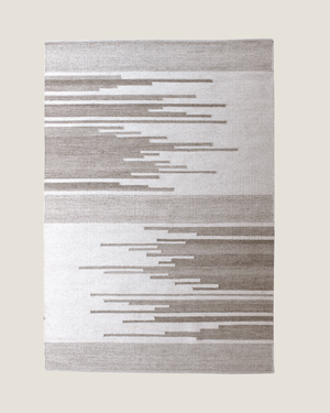 Lynch Linear Wool Rug — Handwoven in India