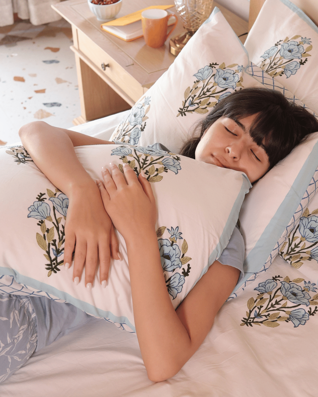 Blue Botanical Jaipur Sheet Set