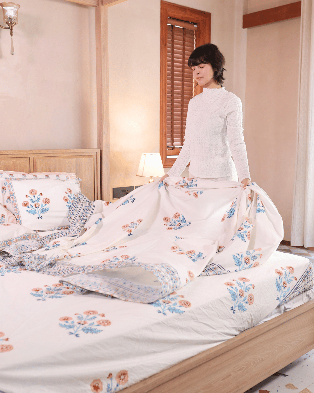 Indigo Marigold Jaipur Sheet Set