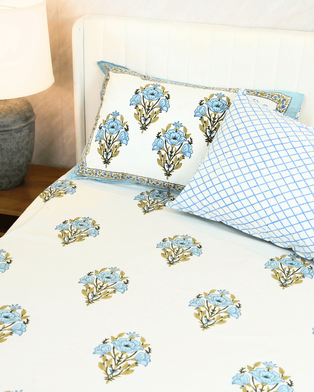 Blue Botanical Jaipur Sheet Set