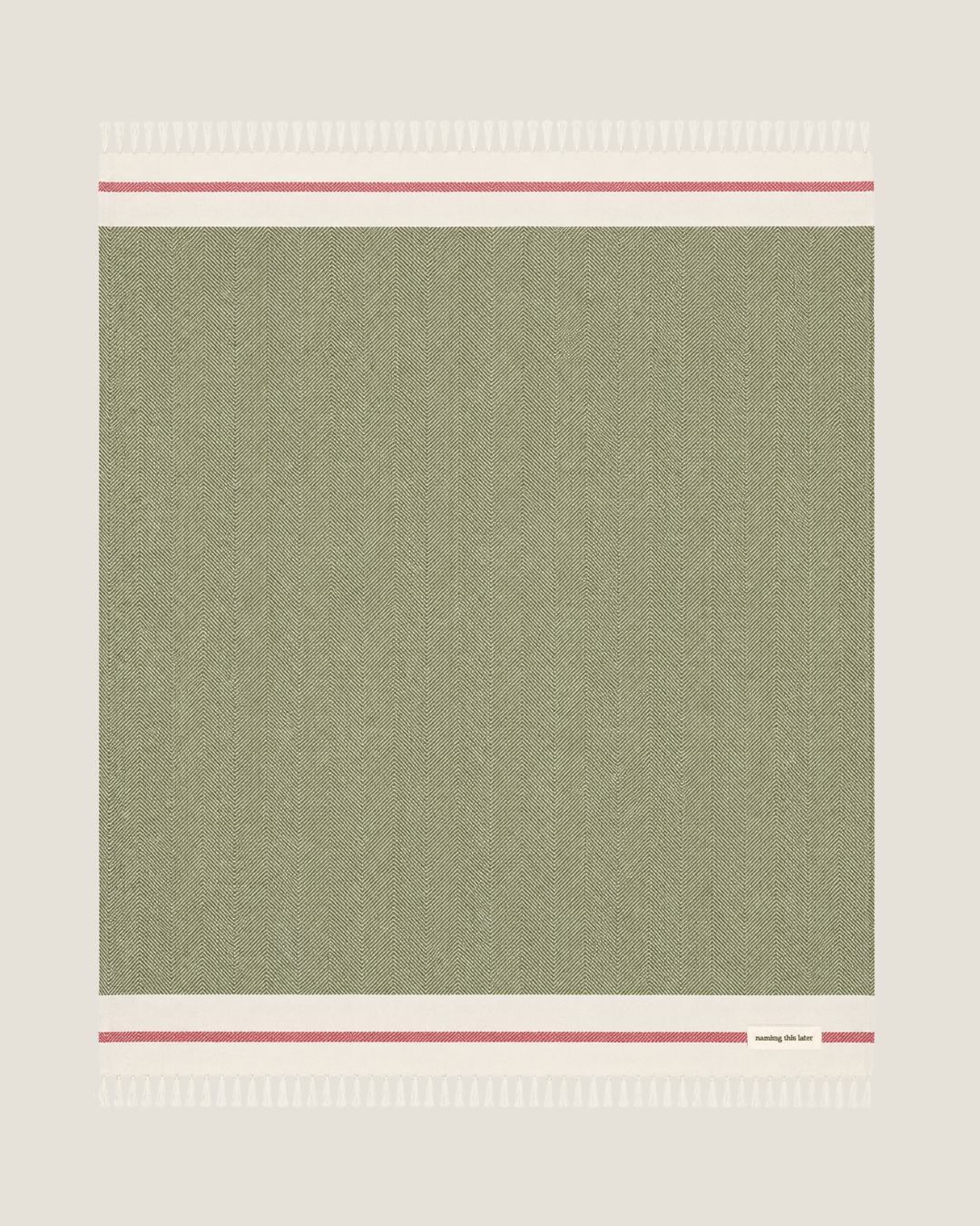 Airweave Herringbone Throw Sage Meadow
