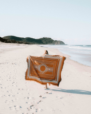 Orange Sunset Blanket - naming this later