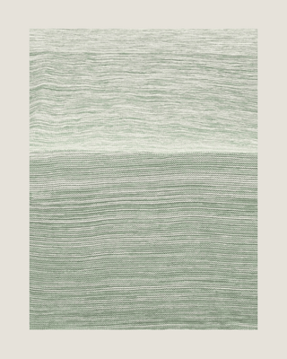 Ombreknit 100% Organic Cotton Knitted Blanket - Seagrass