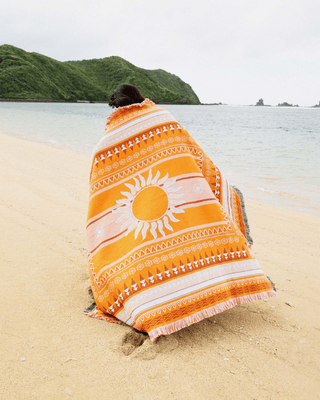 Sunset Blanket in Orange - Naming This Later