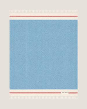 Airweave Herringbone Throw Coastal Blue