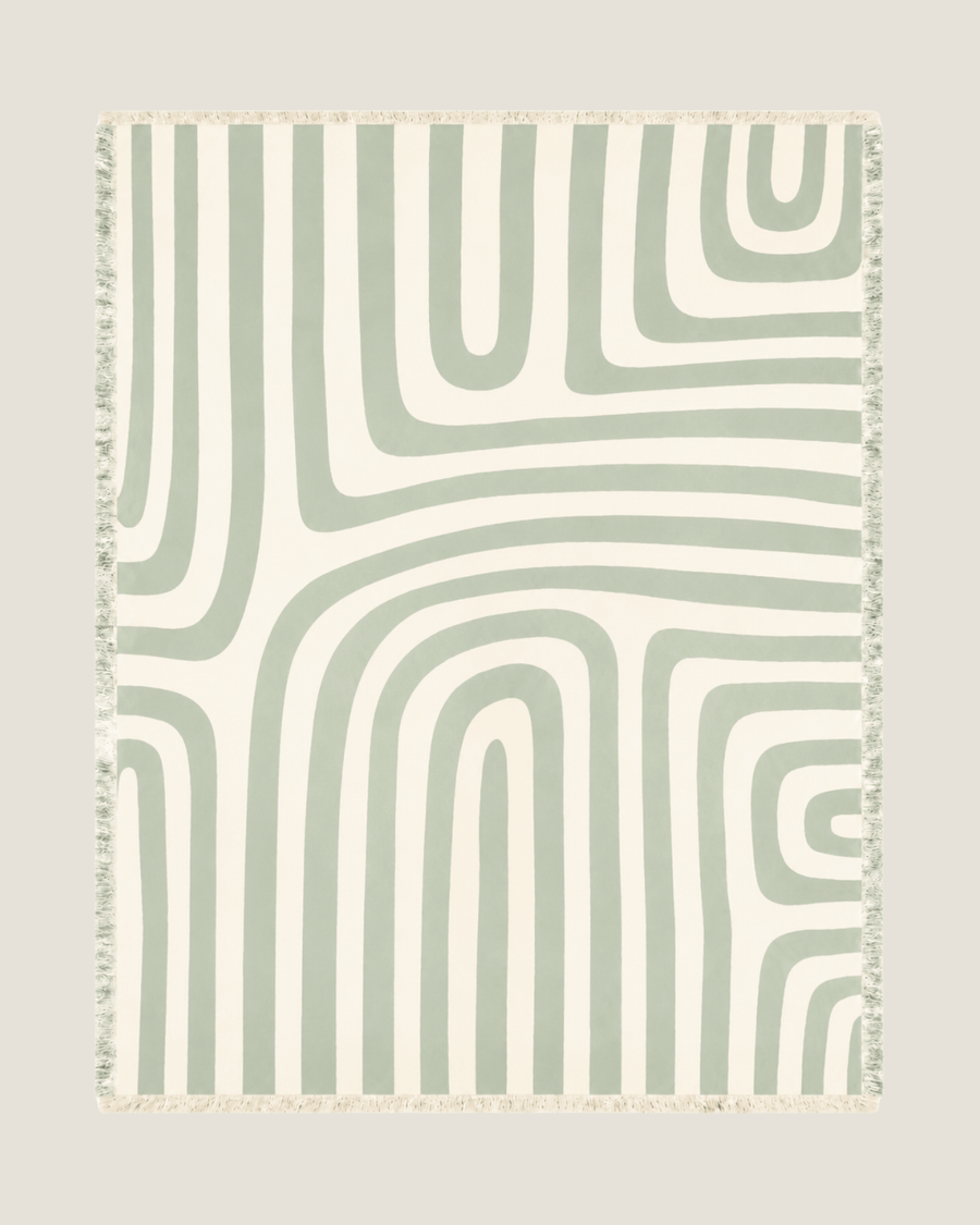 Whisperwind Bamboo Cotton Throw Contour Grove