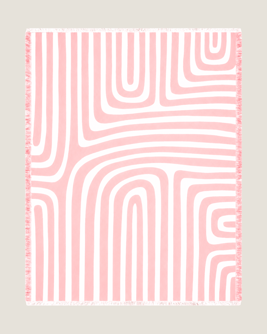 Whisperwind Bamboo Cotton Throw Contour Blush