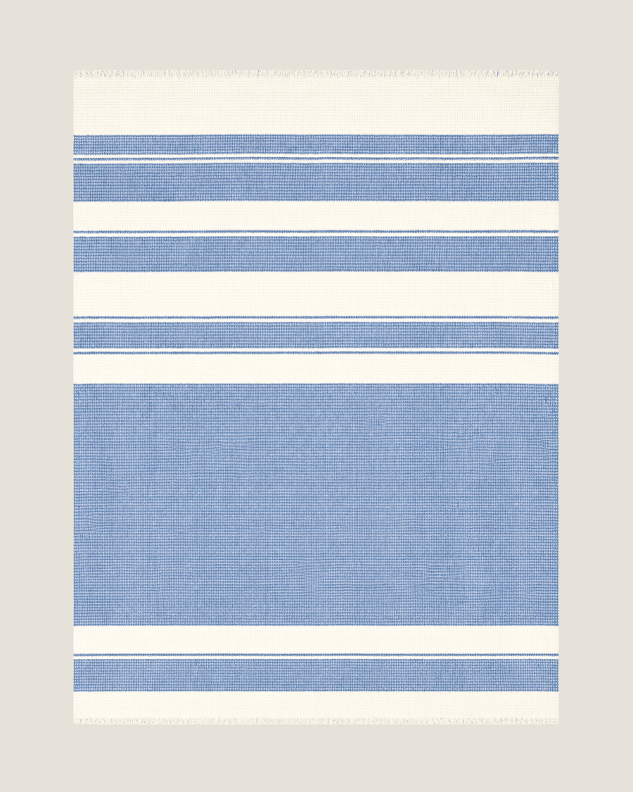 100% Organic Cotton Mesa Waffle Oversized Blanket Indigo Coast