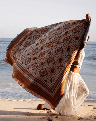 Orange Sunflower Blanket - naming this later