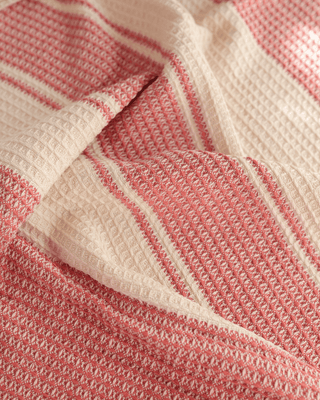 Mesa Waffle Throw Terracotta Sun