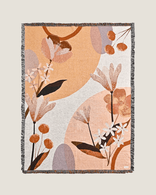 Sunset Orange blanket