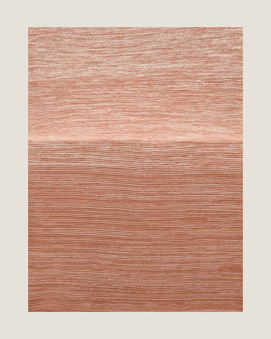 Ombreknit 100% Organic Cotton Knitted Blanket - Sandalwood