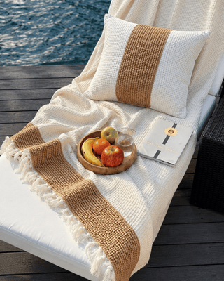 DuneKnit Throw Set 100% Organic Cotton