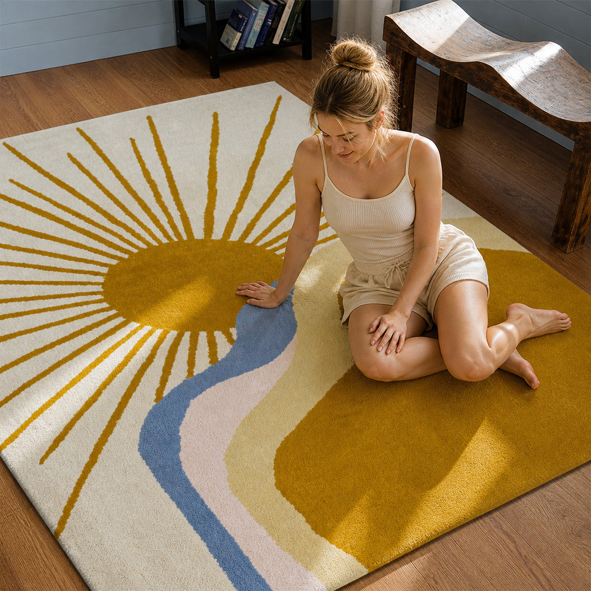 Solara Tufted Rug – Daybreak Horizon