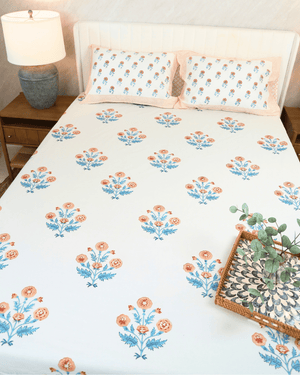 Indigo Marigold Jaipur Sheet Set