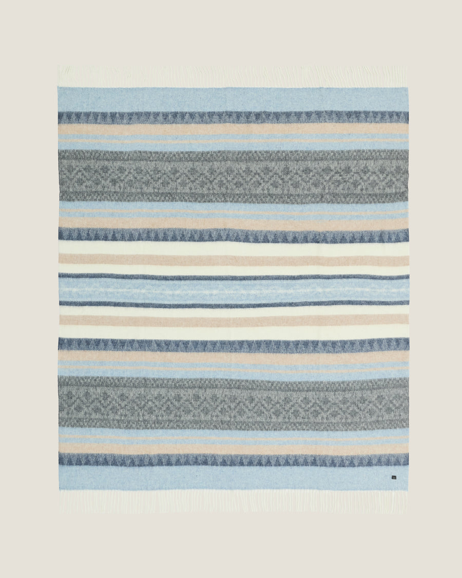 Alpaca Wool Throw Sky Slate