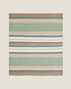 Alpaca Wool Throw Coastal Sage