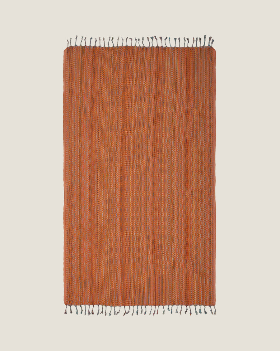 Organic Cotton Turkish Towel Terracotta Drift