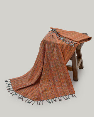 Organic Cotton Turkish Towel Terracotta Drift