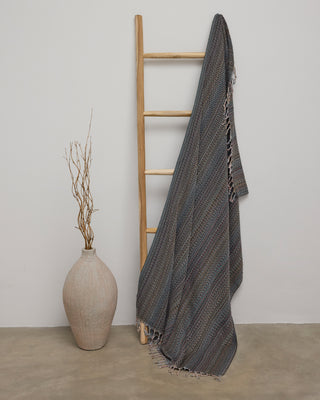 Organic Cotton Turkish Towel Midnight Mosaic