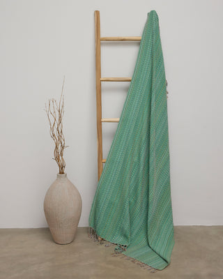 Organic Cotton Turkish Towel Coastal Sage