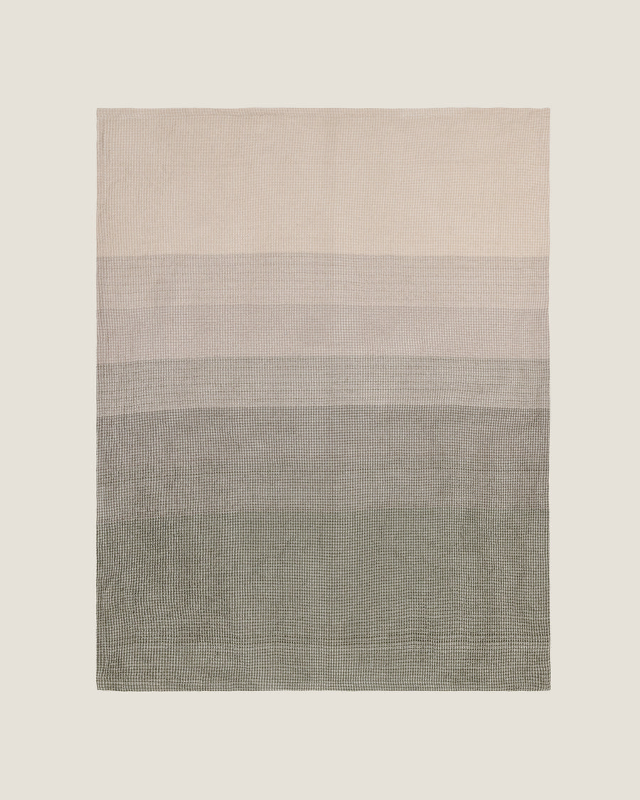 Organic Cotton Turkish Waffle Oversize Throw - Stone Dusk