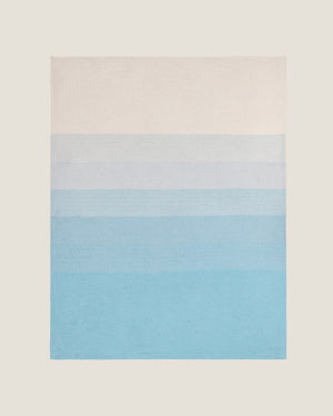 Organic Cotton Turkish Waffle Oversize Throw - Sea Mist