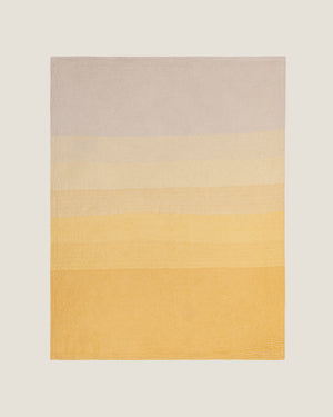 Organic Cotton Turkish Waffle Oversize Throw - Golden Dawn