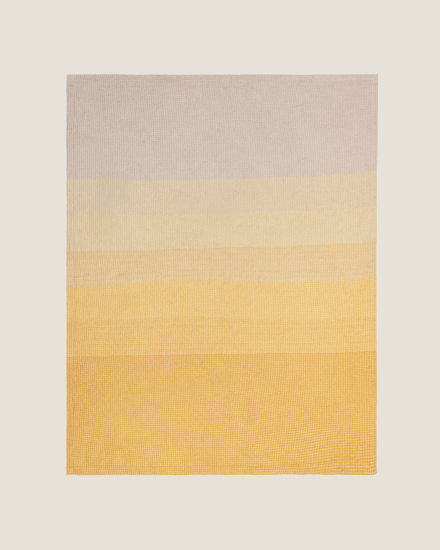 Organic Cotton Turkish Waffle Oversize Throw - Golden Dawn